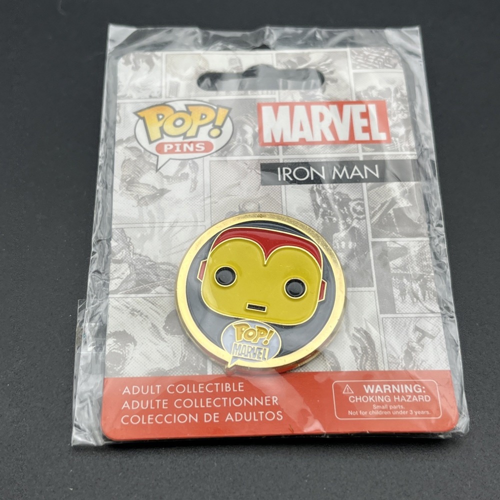 Funko Pop Marvel Iron Man Avengers Lapel Hat Pin